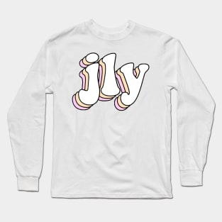 jesus loves you (peach) Long Sleeve T-Shirt